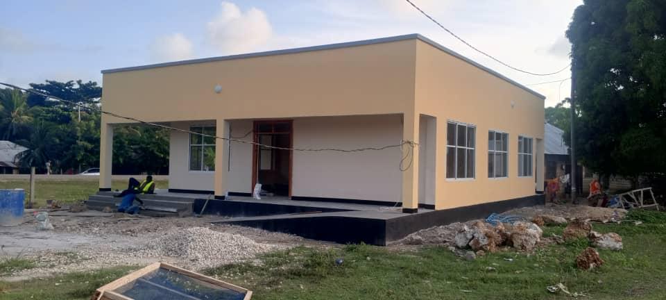 Construction works for the Enabel project in Tanga.